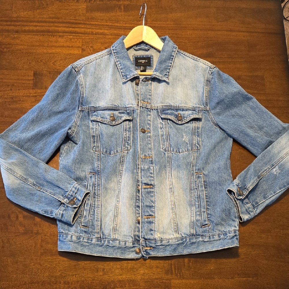 Forever 21 Mens Jean Jacket Sz - L